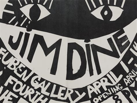 Jim Dine, Announcement for Jim Dine exhibition, Reuben Gallery, New ...
