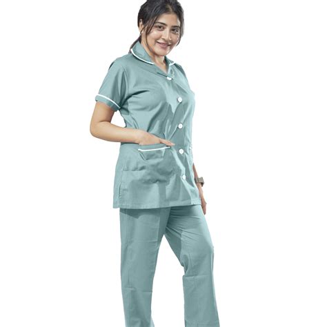 Female Nurse Uniform NT01 - Ash Green – Uniform Craft