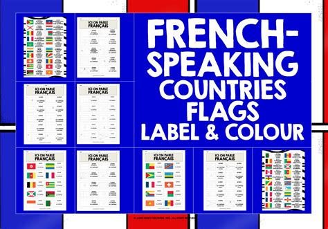 French Speaking Countries Flags Printables