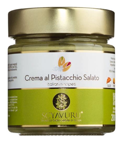 Crema al Pistacchio Salato, slodki krem pistacjowy z sola, Scyavuru ...