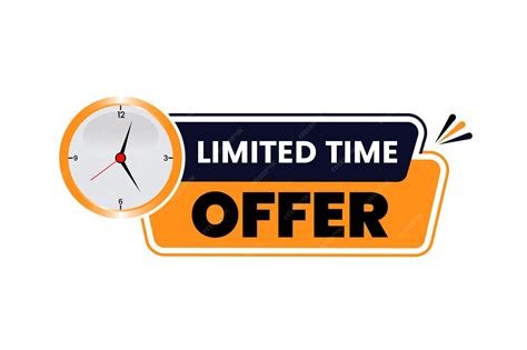 Limited time deal special offer exclusive offer vector | Premium Vector