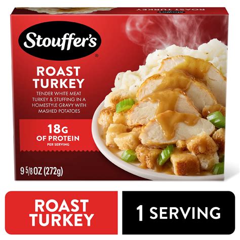 Stouffer’s Roast Turkey, Single Serve, Frozen Turkey Dinner, Single ...