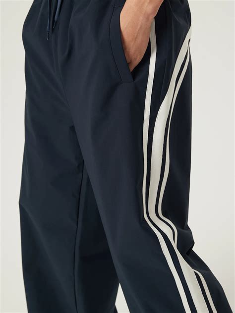 Navy Blue Race Track Pants