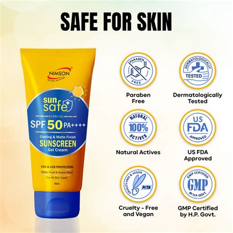 Sunscreen Gel Cream SPF 50 - UV Protection, Sweatproof, Waterproof ...
