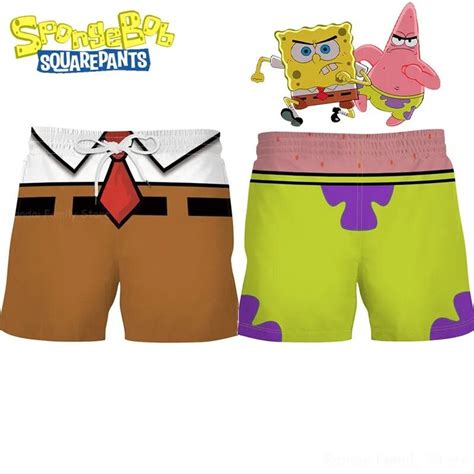 Spongebob and Patrick Star Swim Shorts Spongebob Squarepants - Etsy