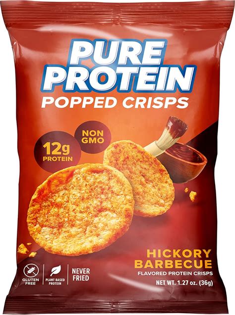 Amazon.com: Pure Protein Popped Crisps, Hickory Barbeque, High Protein ...