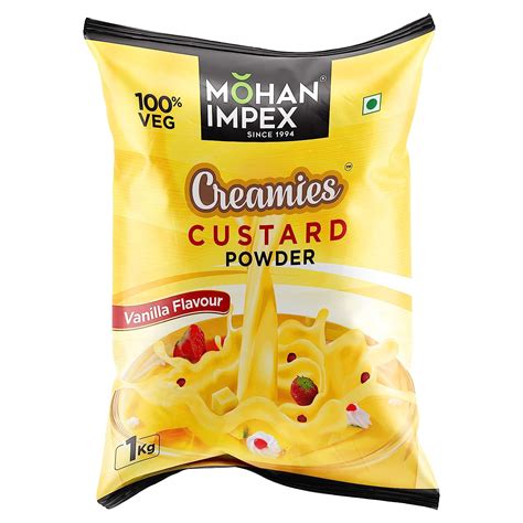 MOHAN IMPEX 1 Kg Vanilla Custard Powder | Instant Creamy Dessert ...