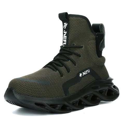 Buy MandyQ Steel Toe Sneakers for Men Work Shoes Indestructible Safety ...