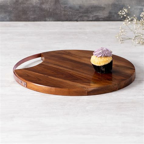 Buy Teak Wood Serving Platter Copper Online at Best Price in India ...