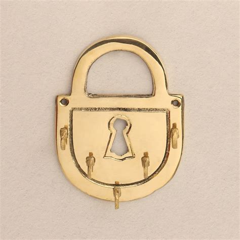 Brass Lock Wall Key Holder (5.5 Inch) – Vedansh Craft