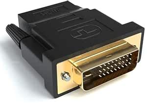GShop HDMI to DVI Adapter, Bi-Directional HDMI Female to DVI (24+1 ...