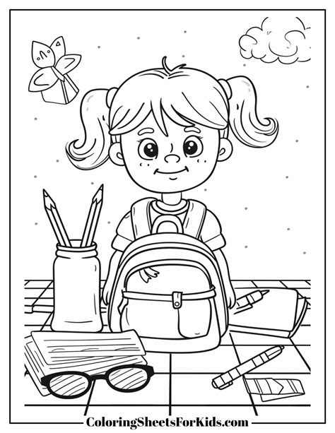 School Coloring Pages (Free Print and Downloads) - Coloring Sheets For Kids
