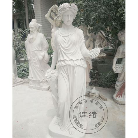 大理石西方人雕塑歐式女神女人像漢白玉月亮女神天使雕像女性擺件