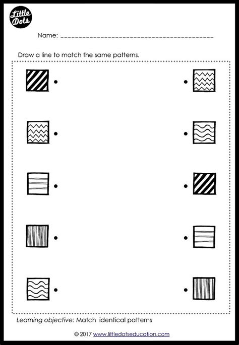 Image result for Pattern Matching Worksheets