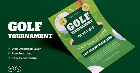 Golf Tournament Flyer Template 的图像结果