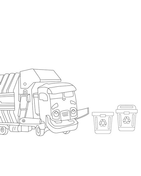 Trash Truck Coloring Pages Netflix Free