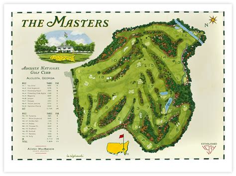 Masters Golf Course Map 的图像结果