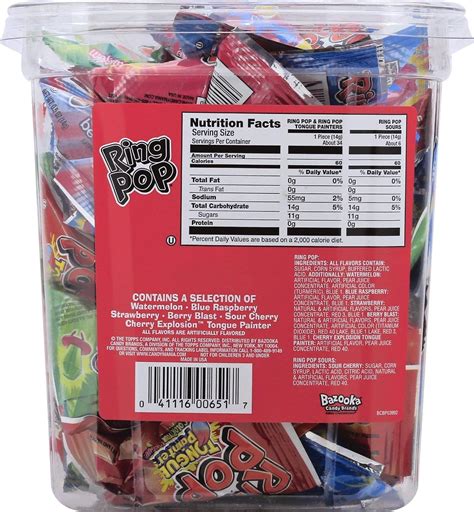 Buy Ring Pop Hard Candy Pops, Variety Pack, 40 Count Online at Lowest ...