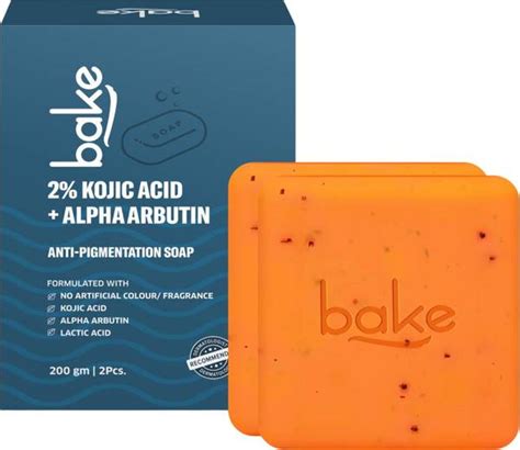 Bake 2% Kojic Acid Soap with Alpha Arbutin & Lactic Acid For ...