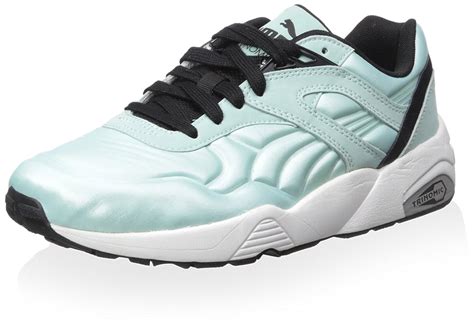 Puma Women's R698 Matt and Shine Sneaker, Fair Aqua/Black, 9 M US ...
