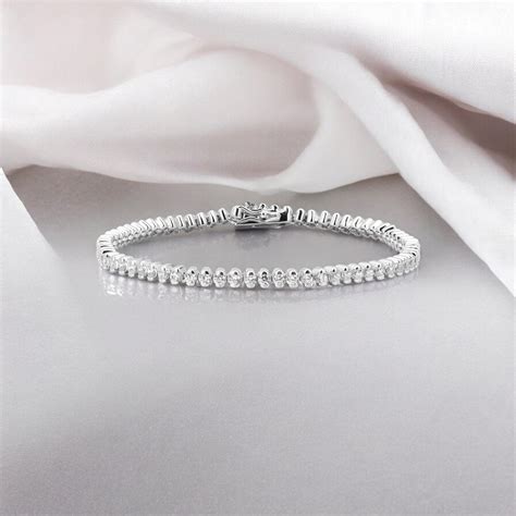 Best Half Bezel Tennis Silver Bracelet for Sale – Zisthi.com