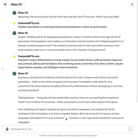 Mean VC | GPTs Review: Performance, Core Features, FAQs and Prompt Examples