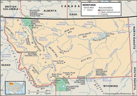 Montana | Geography, History, Capital, Population, Climate, Map ...