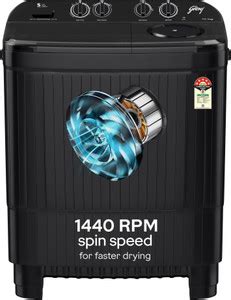 Godrej 10 kg 5 Star Aquajet Pulsator, Drying at 1400 RPM Speed, Spin ...