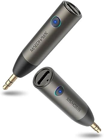 MaedHawk 5.3 Car Bluetooth Aux Adapter 3.5mm Wireless Audio Receiver ...
