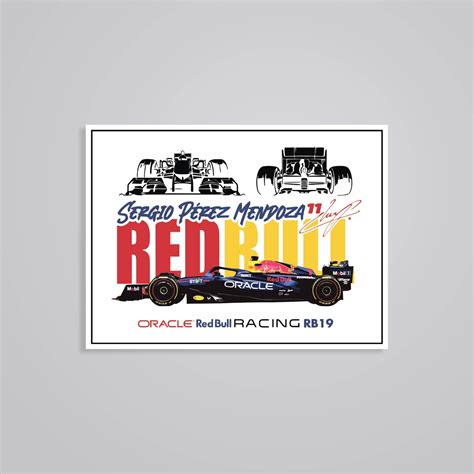 Sergio Perez Red Bull RB19 Cars & Bikes Stickers