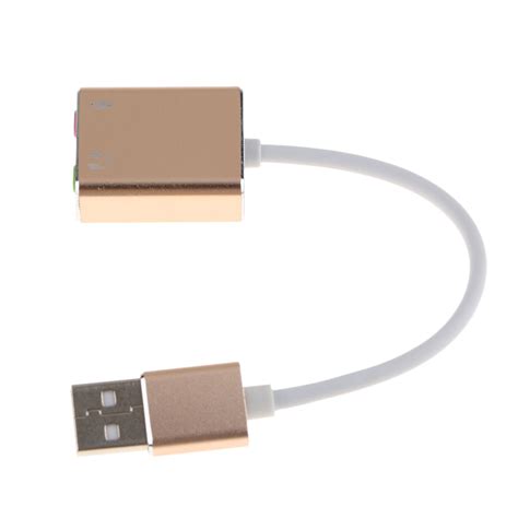 USB External Virtual 7.1 Channel Audio 3D Sound Card Adapter With Cabl ...