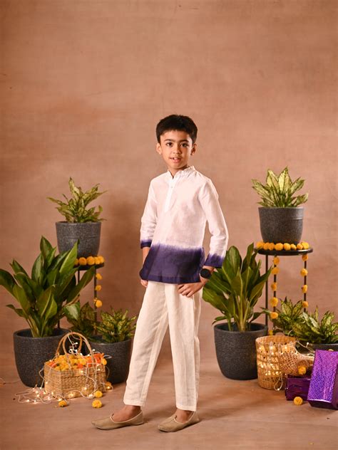 Dip Dye Short Kurta – Minitrails