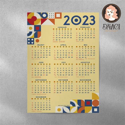Jual Kalender dinding 2023 | Kalender dinding murah | Kalender poster ...