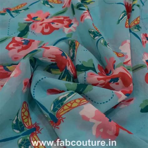 Printed Georgette, Georgette Fabric Wholesalers, FabCouture.in