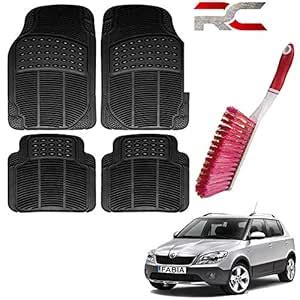 Riderscart (4 Pcs) Full Set Ridged Heavy Duty Anti- Slip Car Rubber ...