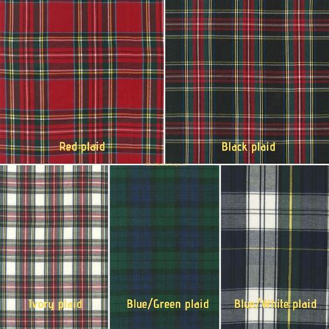 Red Tartan Plaid Fabric