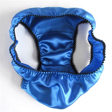 Royal Blue Satin Panties Wider-front Panties for All - Etsy