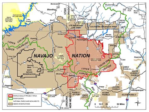 Navajo Nation Reservation Map