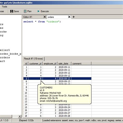Nice GUI SQLite Tutorial 的图像结果