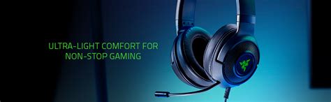 Razer Kraken X USB 7.1 Surround Sound Ultralight Gaming Headset with ...