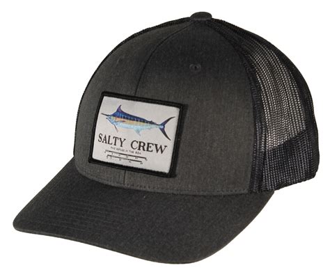 Salty Crew Marlin Mount Retro Trucker Hat - Dark Grey Heather