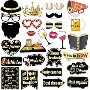 Class Reunion Photo Booth Props Kit High School Class Reunion Party ...