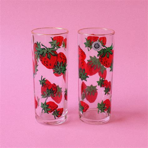 Vintage Strawberry Glass | LOOP / ヴィンテージ vintage 雑貨 インテリア