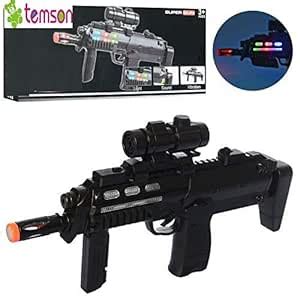 Buy TEMSON Plastic Cosmic Space Gun with Flashing Lights, Firing Sound ...