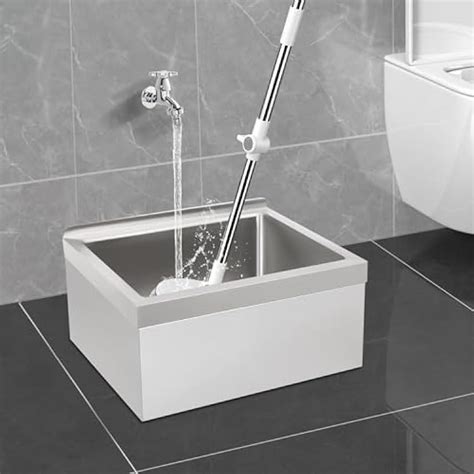 Kreiaoer Stainless Steel Floor Mop Sink, Commercial Mop India | Ubuy