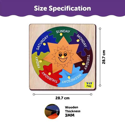 Month's and Week Day's Name Knob and Peg Board 2+ Years – Mini Leaves