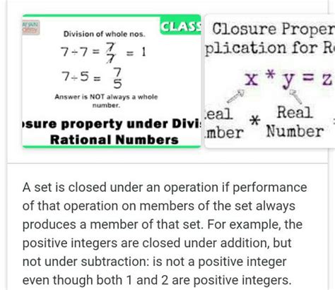 What is closure property? - EduRev Class 7 Question