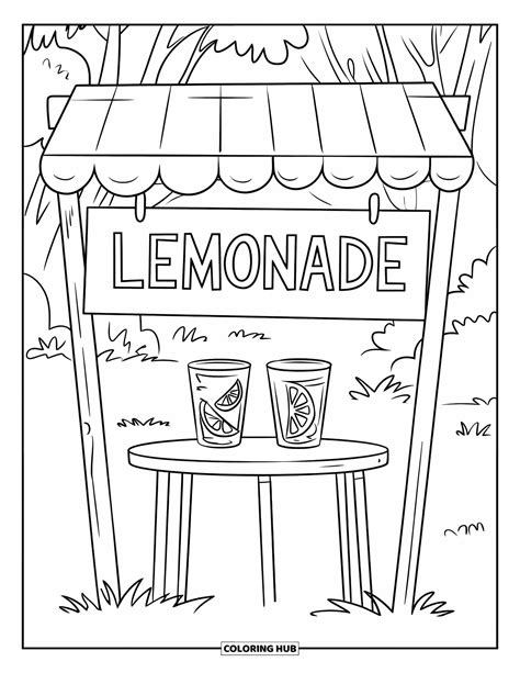 65+ Lemonade Coloring Pages for Kids & Adults (Free Printable PDFs)
