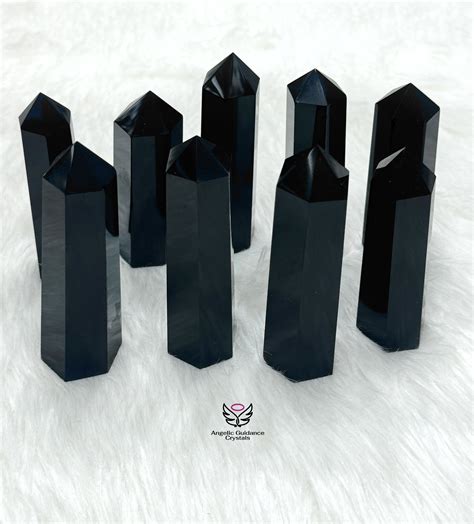 Black Obsidian Tower AAA – Angelic Guidance Crystals