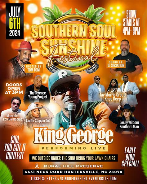Southern Soul Sunshine Festival - King George Performing LIVE!, 4431 ...